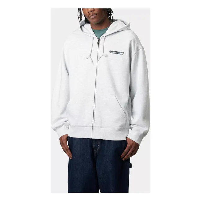 Felpa con cappuccio con zip Runaway | Grigio chiné
