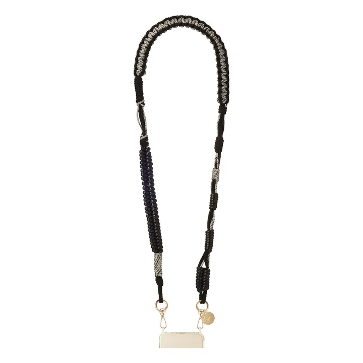 Roxanne corda lunga 120 cm | Nero- Immagine del prodotto n°0