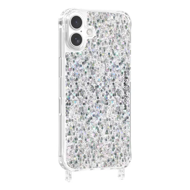 Iphone Cover Glitter Holographic | Silber