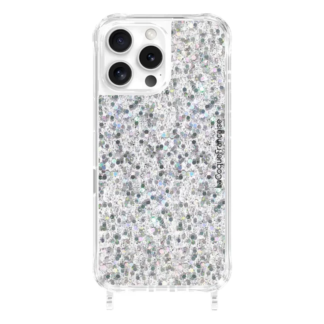 Iphone Cover Glitter Holographic | Silber