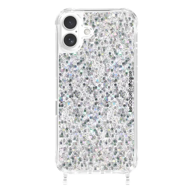 Iphone Cover Glitter Holographic | Silber