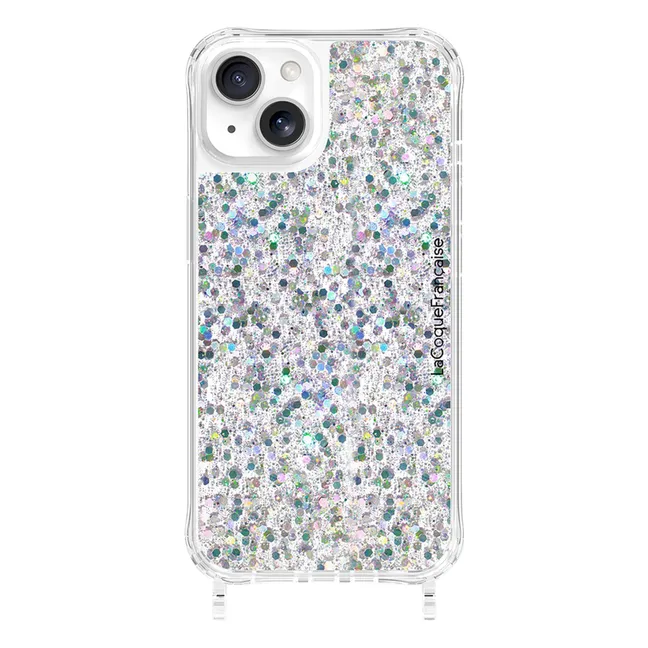 Iphone Cover Glitter Holographic | Silber