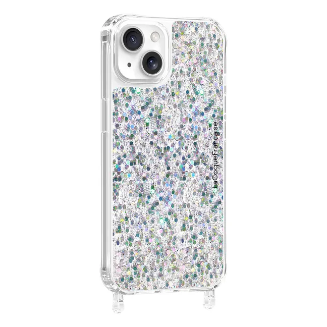 Iphone Cover Glitter Holographic | Silber