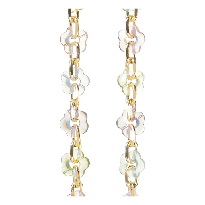 Cadena larga Cassy holográfica de 100 cm | Transparente- Imagen del producto n°1