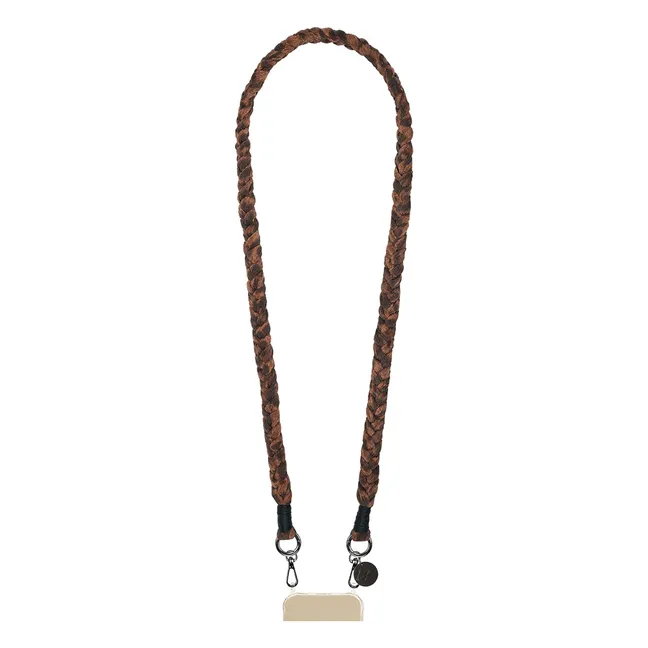 Cordon Tressé Della 120 cm | Marron