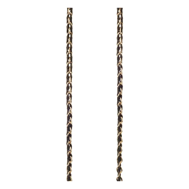 Lange Kette Lou 120 cm | Schwarz