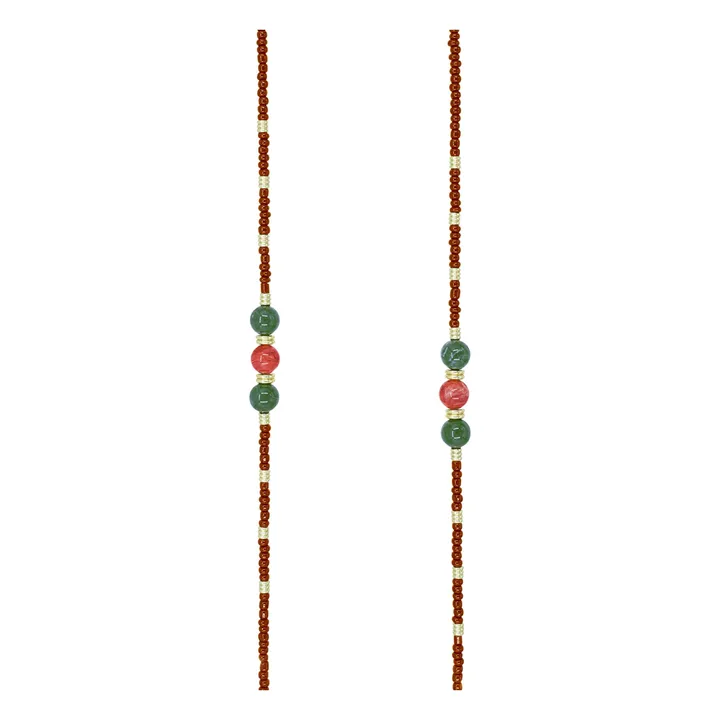 Iris long chain 120 cm | Brown- Product image n°1
