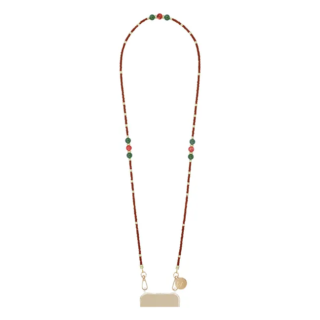 Lange Kette Iris 120 cm | Braun