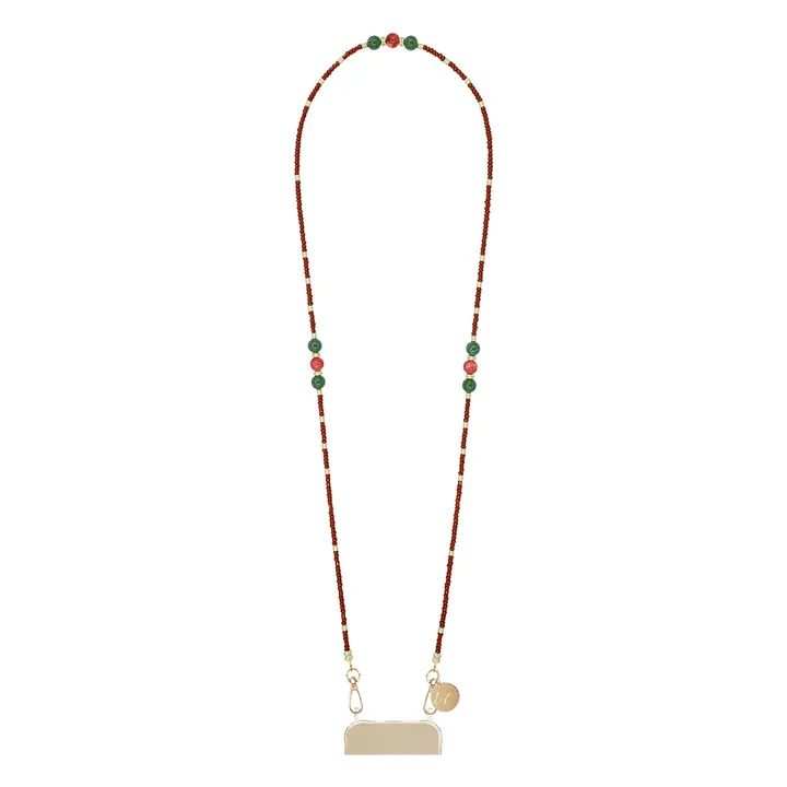 Iris long chain 120 cm | Brown- Product image n°0