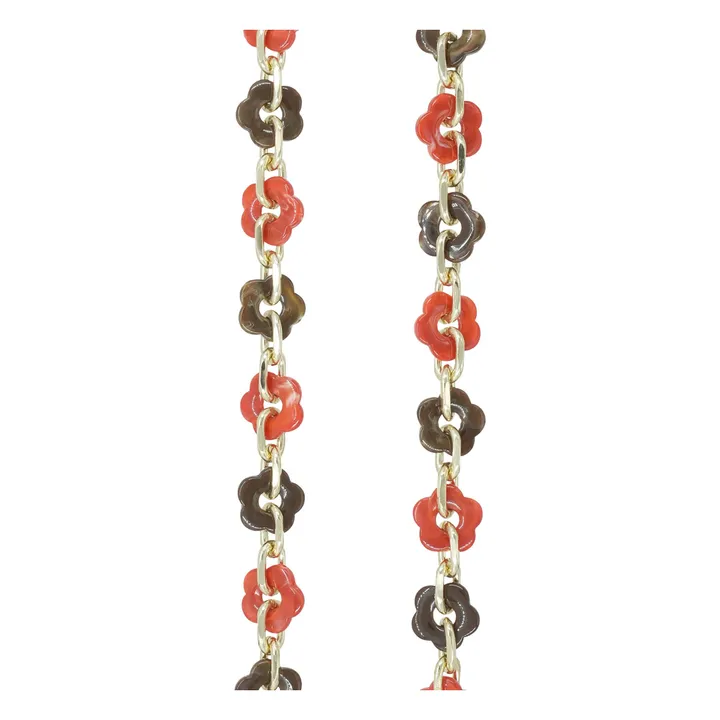 Cassy Cadena larga de flores 120 cm | Marrón- Imagen del producto n°3