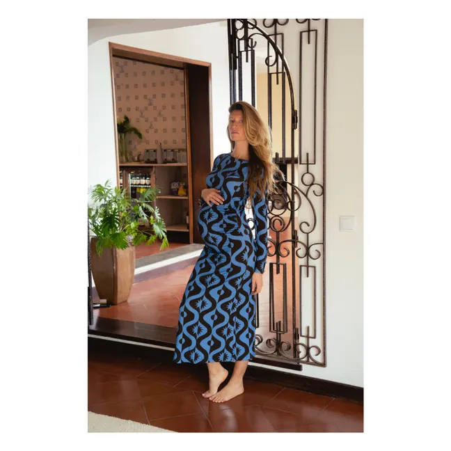 Vestido de maternidad Thelma Full Moon | Azul Mar