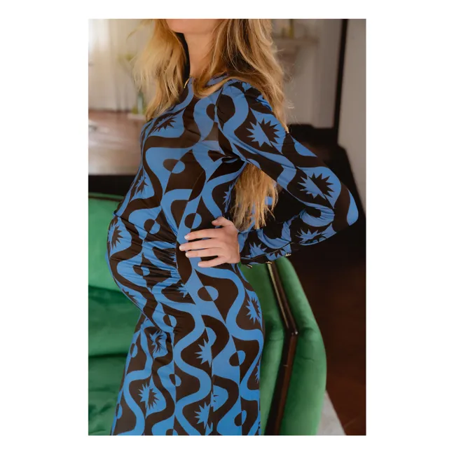 Vestido de maternidad Thelma Full Moon | Azul Mar