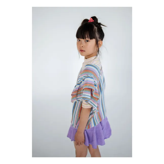 Jupe Short Coton Bio | Lavande