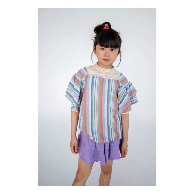 Jupe Short Coton Bio | Lavande