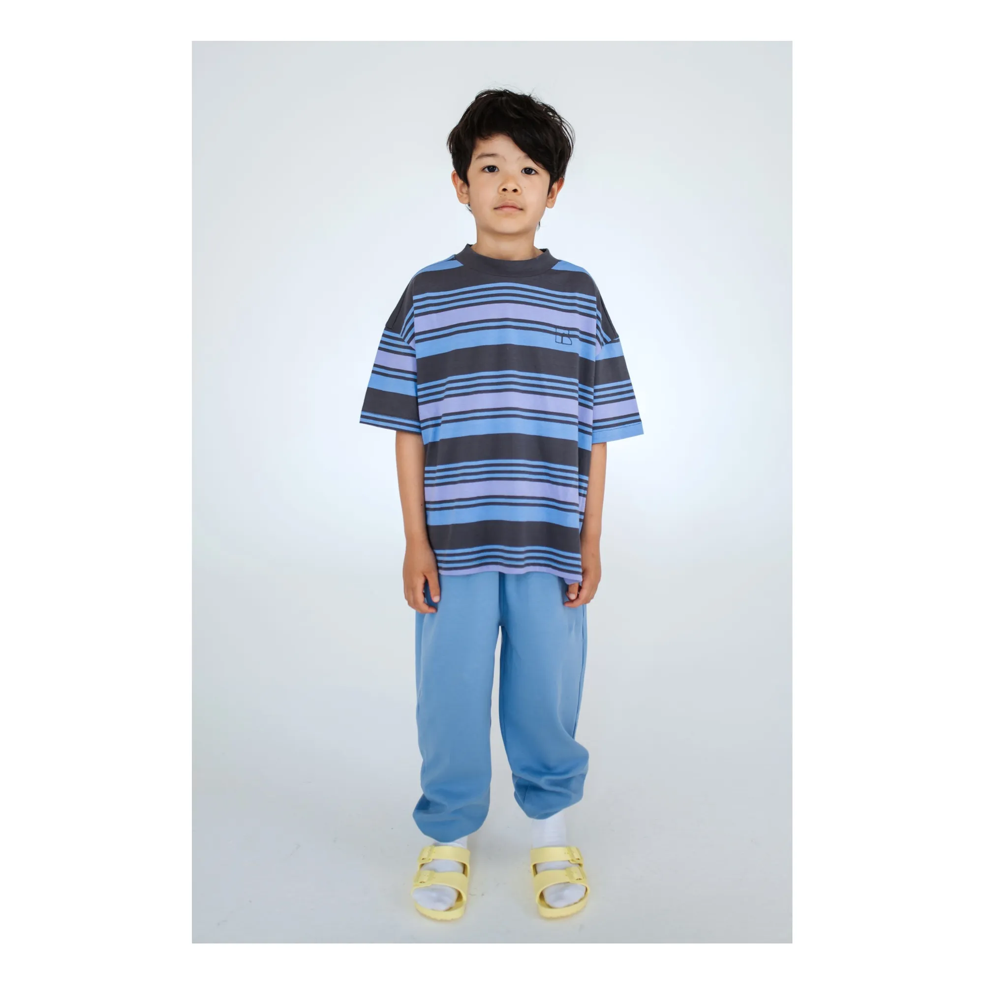 Jogger Slim Coton Bio | Bleu ciel- Image produit n°1
