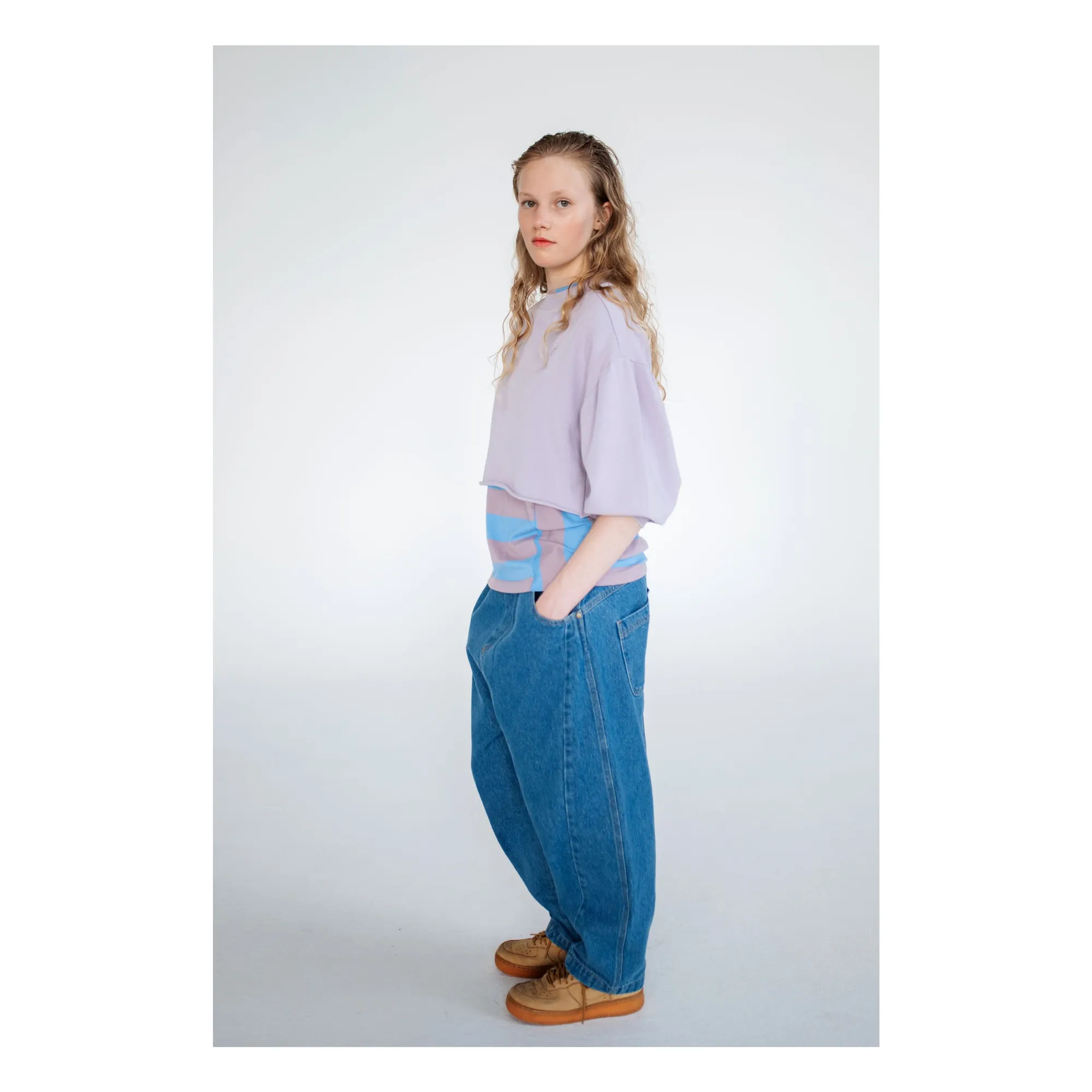 Organic Cotton Crop Sweat | Lilac- Product image n°3
