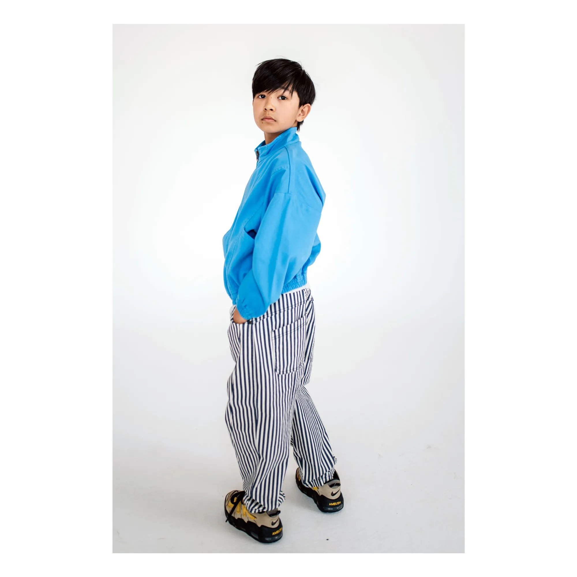 Jean Wide Coton Bio | Bleu marine- Image produit n°4