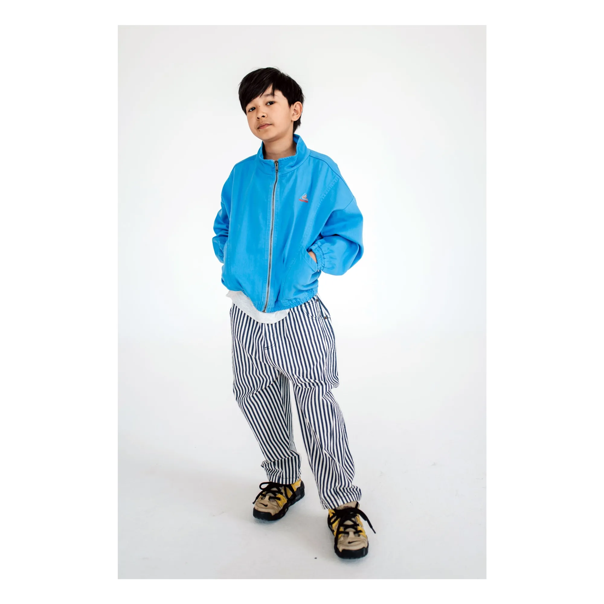 Jean Wide Coton Bio | Bleu marine- Image produit n°1