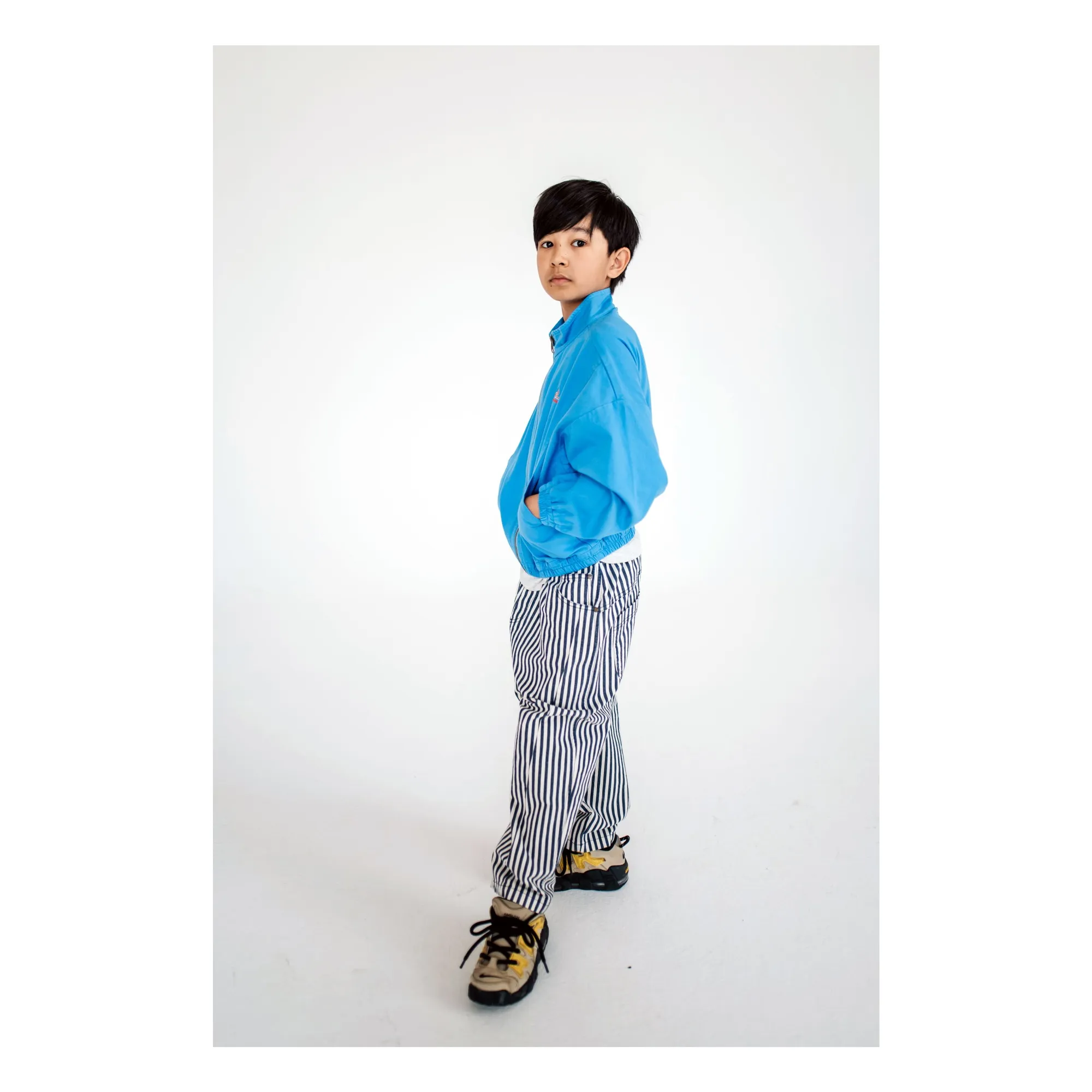 Jean Wide Coton Bio | Bleu marine- Image produit n°2