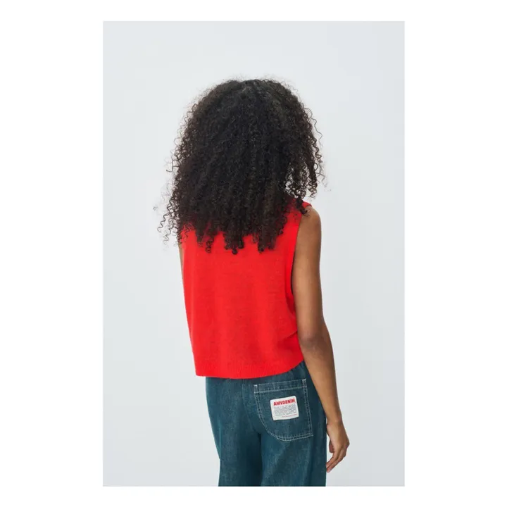 Pull Sans Manches Dumy Laine | Orange- Image produit n°2