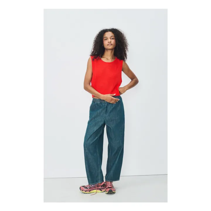 Pull Sans Manches Dumy Laine | Orange- Image produit n°1