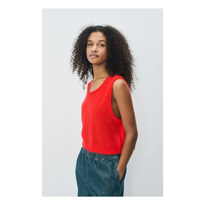 Pull Sans Manches Dumy Laine | Orange- Image produit n°0