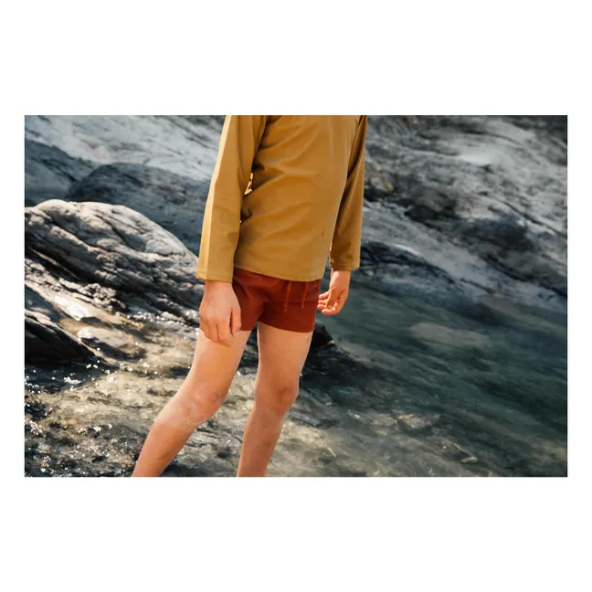 Short de Bain Fibres Recyclées | Brique
