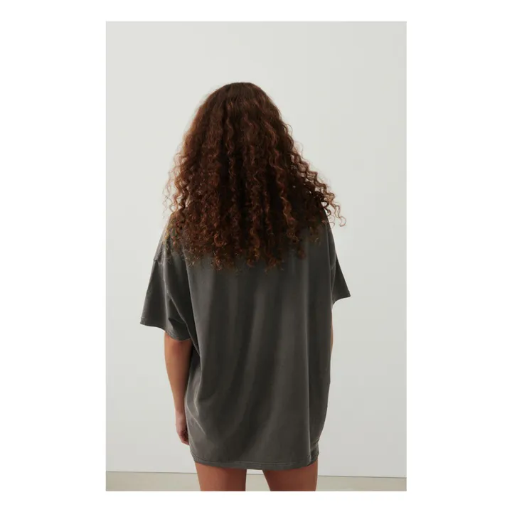 T-Shirt mit weitem Bootsausschnitt Pymaz | Kohle- Produktbild Nr. 9
