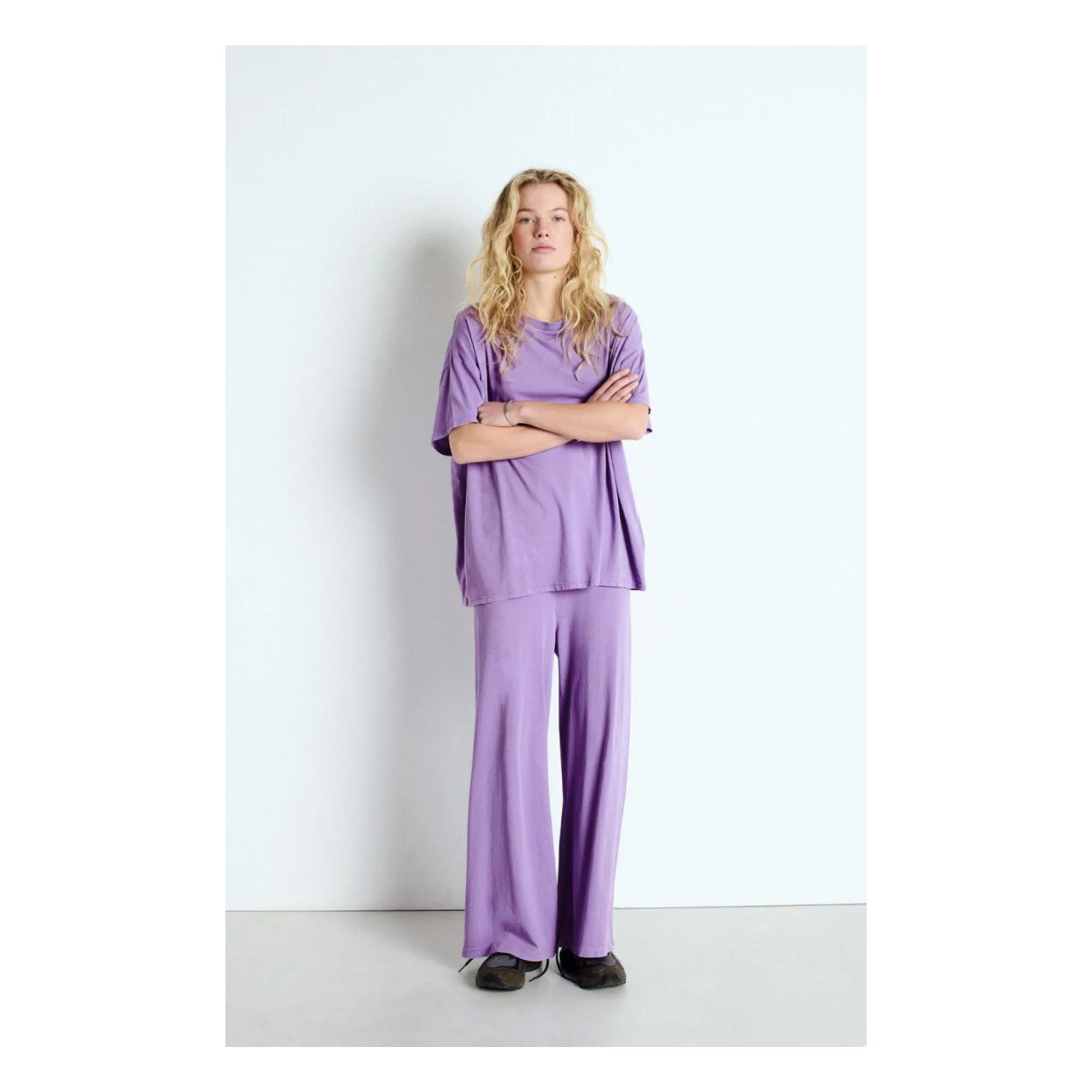 T-shirt Ample Col Bateau Pymaz | Mauve- Image produit n°1