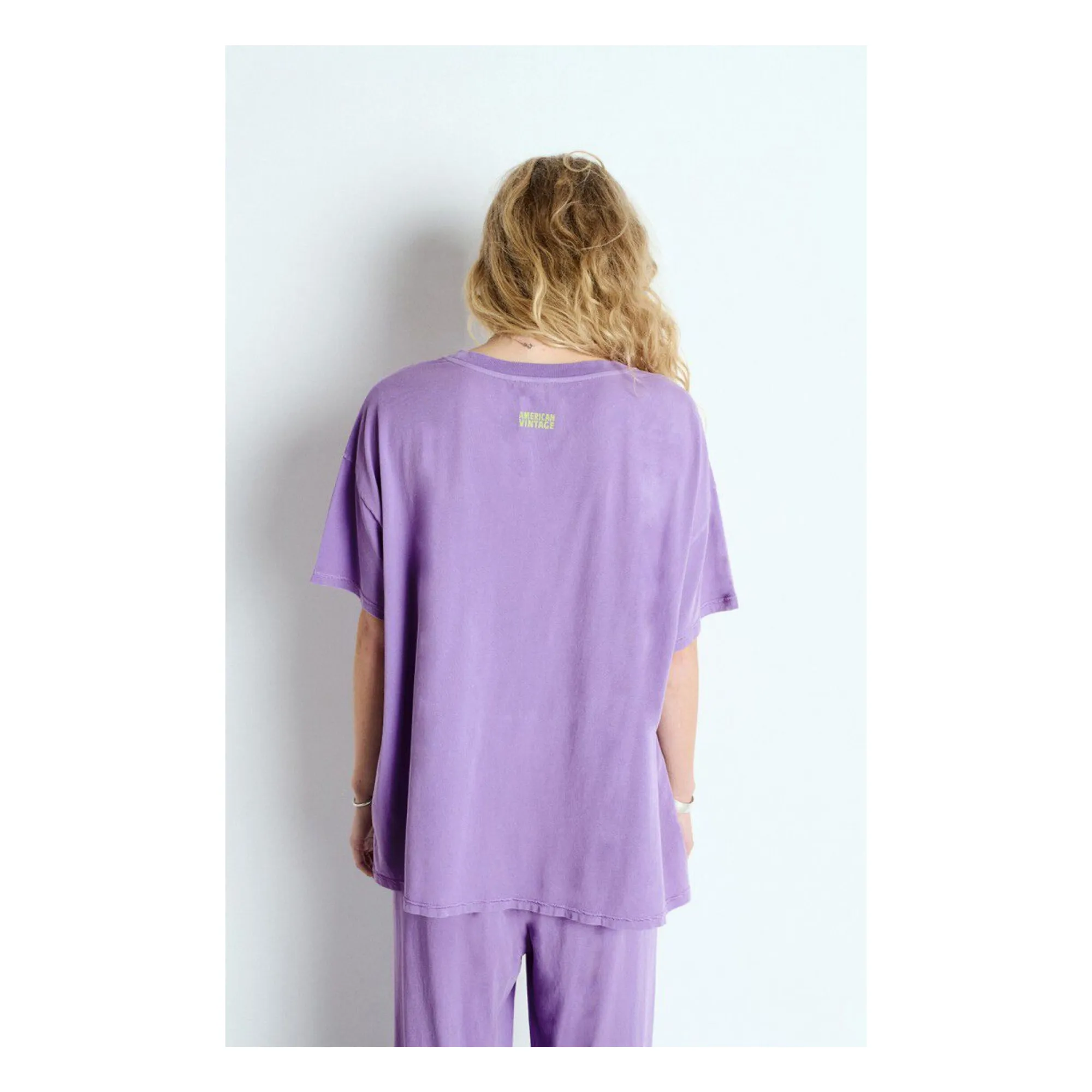 T-shirt Ample Col Bateau Pymaz | Mauve- Image produit n°4