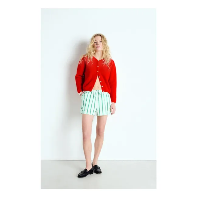 Vitow Alpaca and Wool Vest | Red