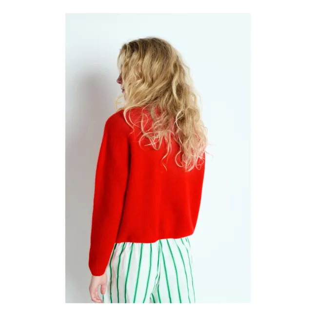 Vitow Alpaca and Wool Vest | Red