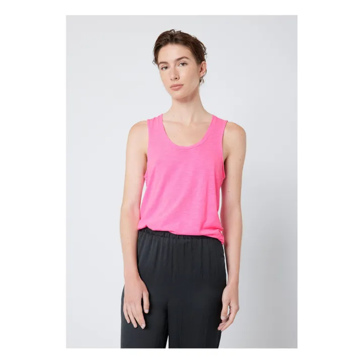 Jacksonville U-Ausschnitt Tank Top | Neonrosa- Produktbild Nr. 5