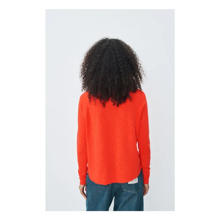 T-shirt Manches Longues Col Bateau Sonoma | Orange- Image produit n°4