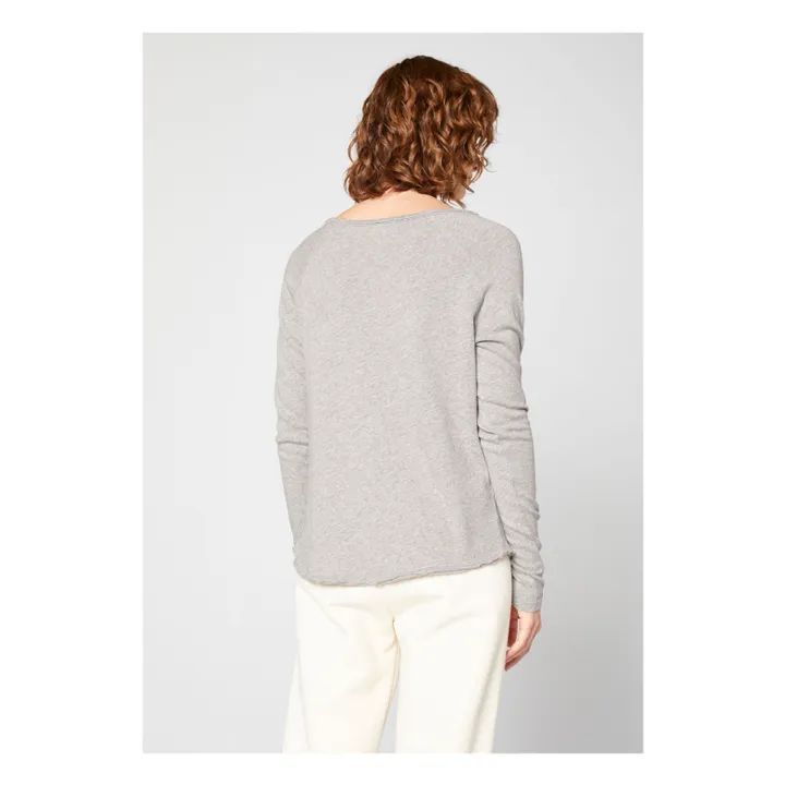 Long-sleeved boat-neck T-shirt Sonoma | Heather grey- Product image n°3