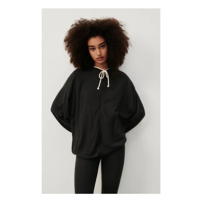 Hoodie mit Reißverschluss Ypawood | Kohle