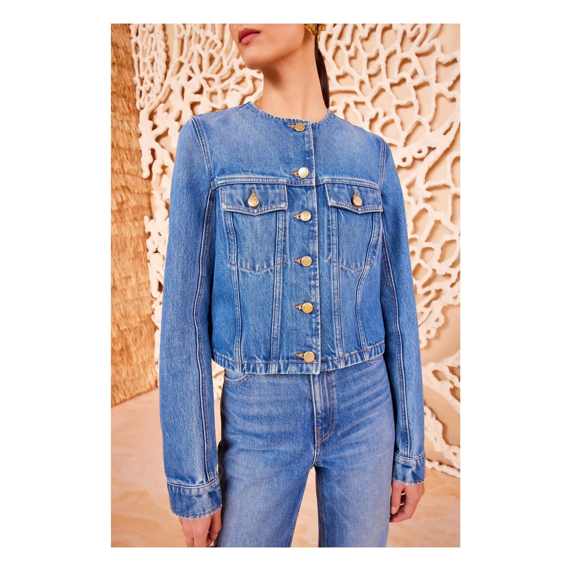 Ulla Johnson Washed Blue The Sabine Denim Jacket