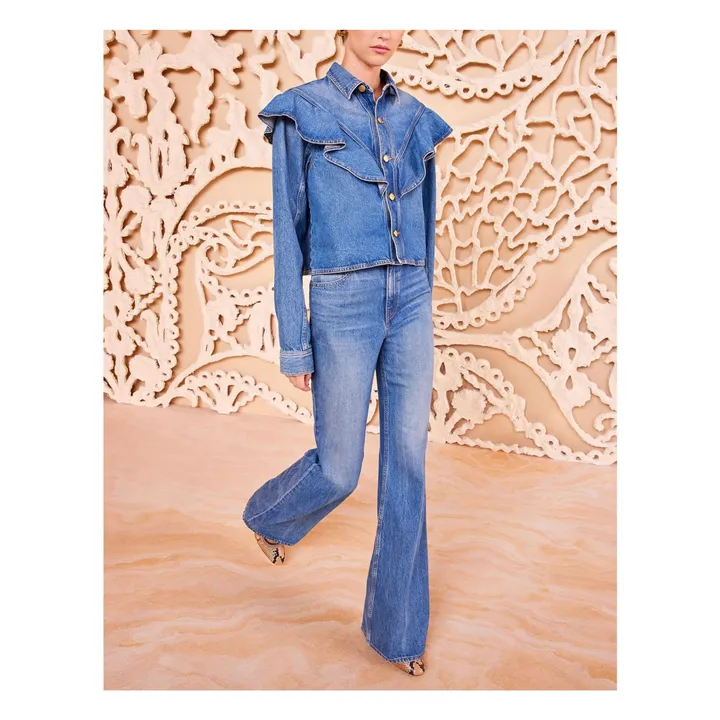 The Mathilde Denim Jacket | Washed Blue- Product image n°1