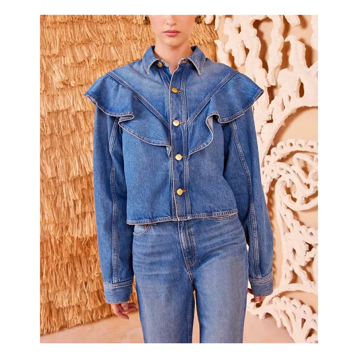 The Mathilde Denim Jacket | Washed Blue- Product image n°0