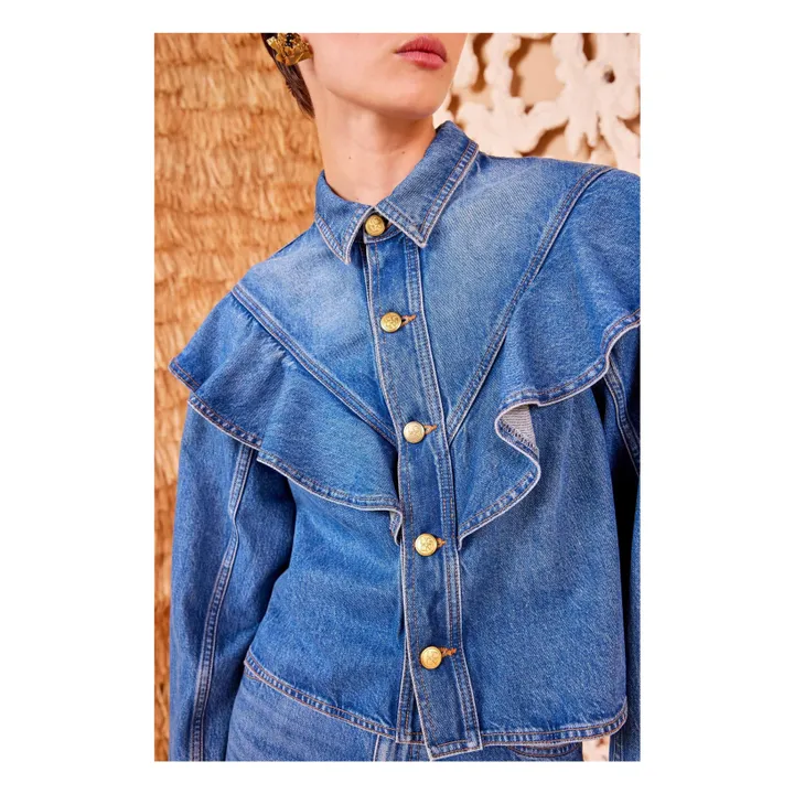 The Mathilde Denim Jacket | Washed Blue- Product image n°3