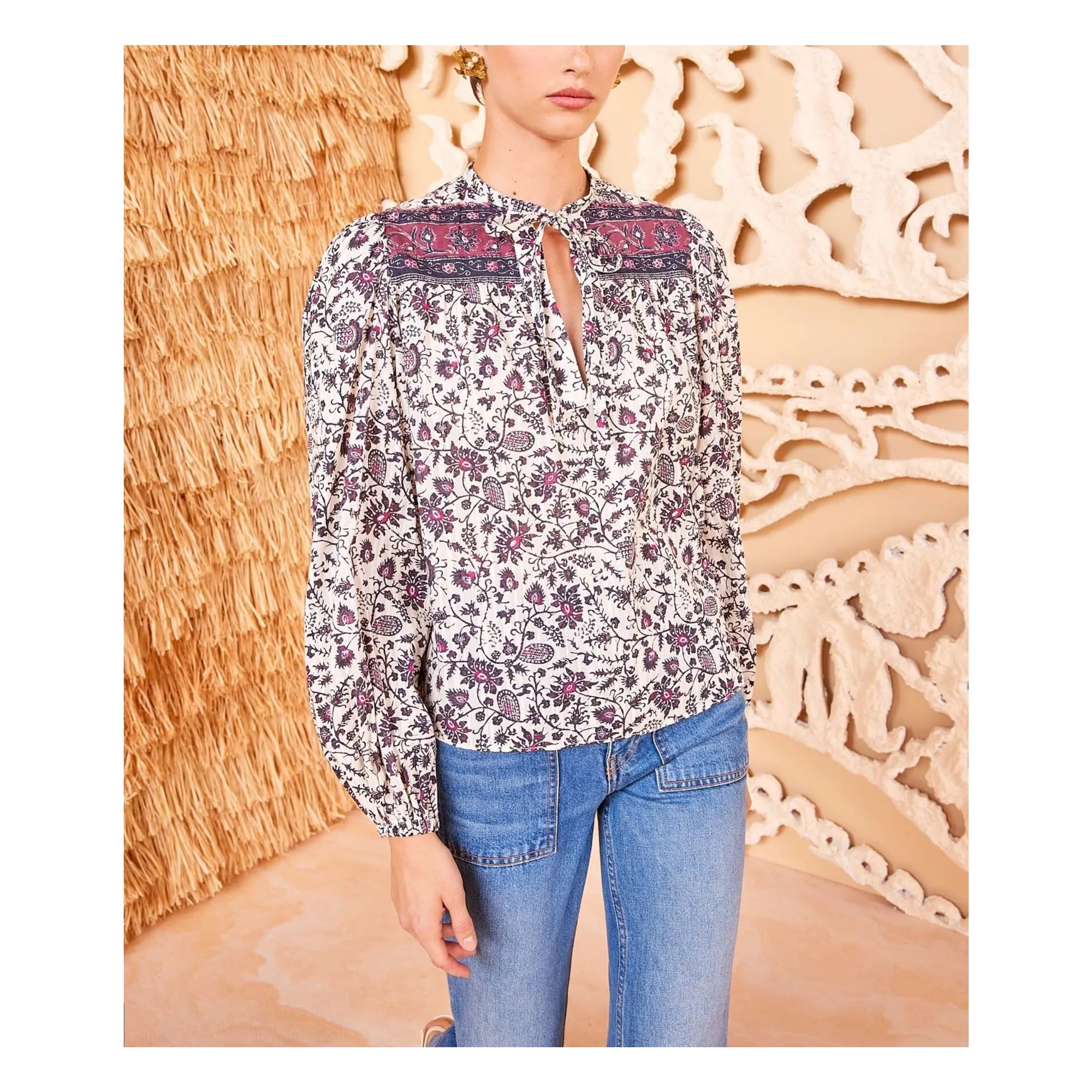 Blouse Tillie | Ecru- Image produit n°0