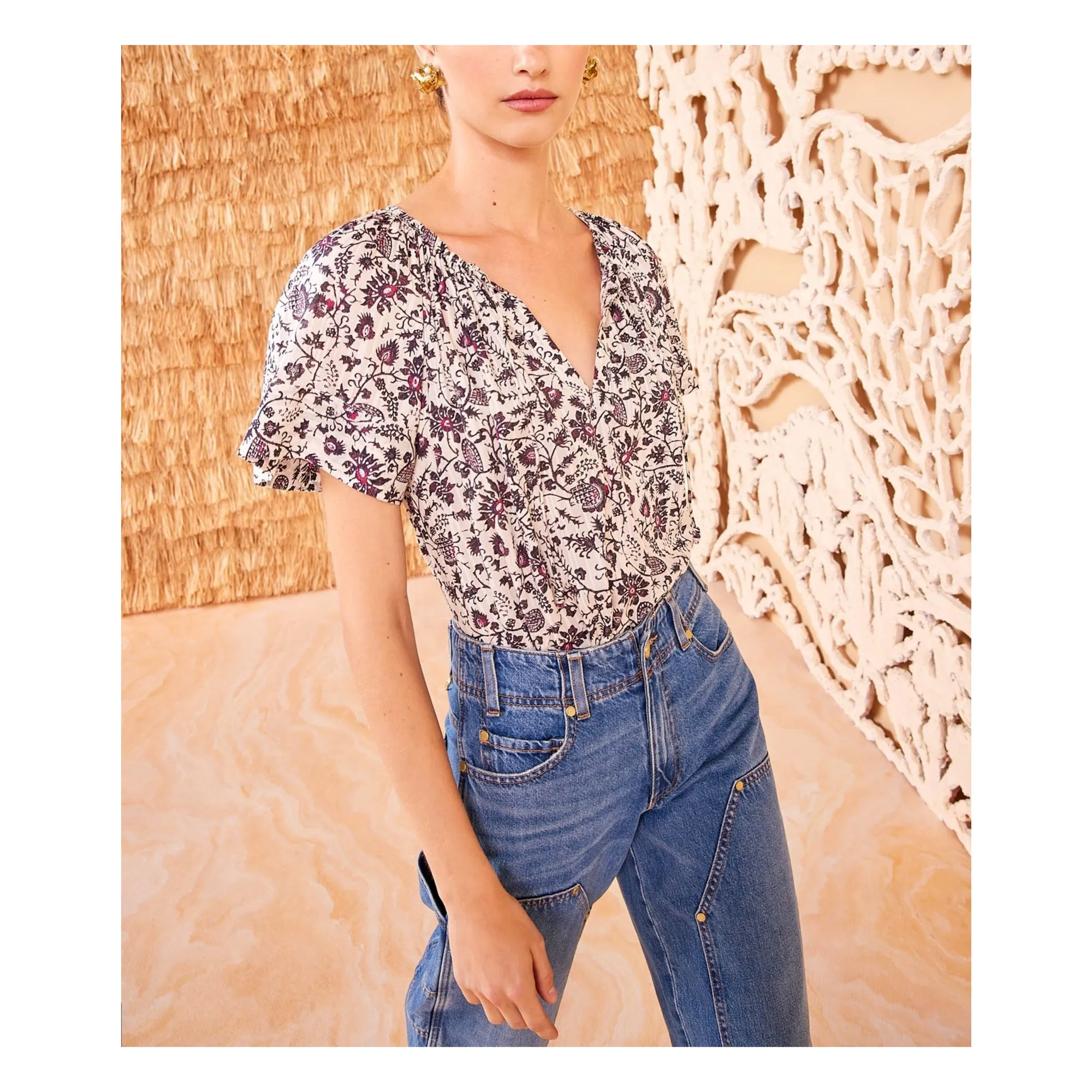 Ulla Johnson Ecru Sena Blouse
