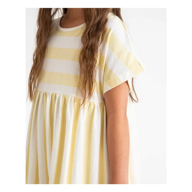 Gingham Skater Dress | Yellow
