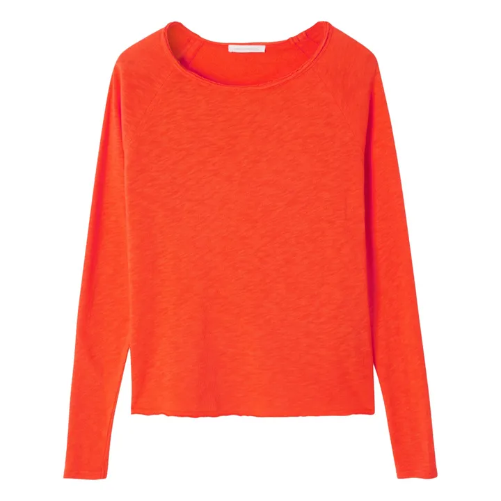 T-shirt Manches Longues Col Bateau Sonoma | Orange- Image produit n°0