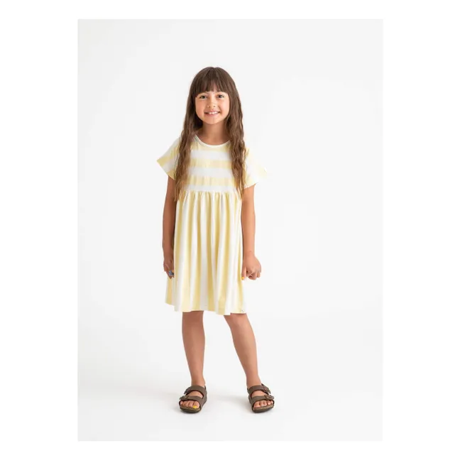 Vichy-Skater-Kleid | Gelb
