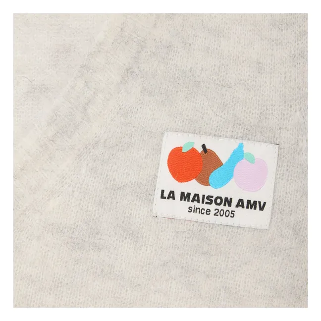 Nenybay Maglione senza maniche in alpaca con scollo a V | Grigio chino chiaro