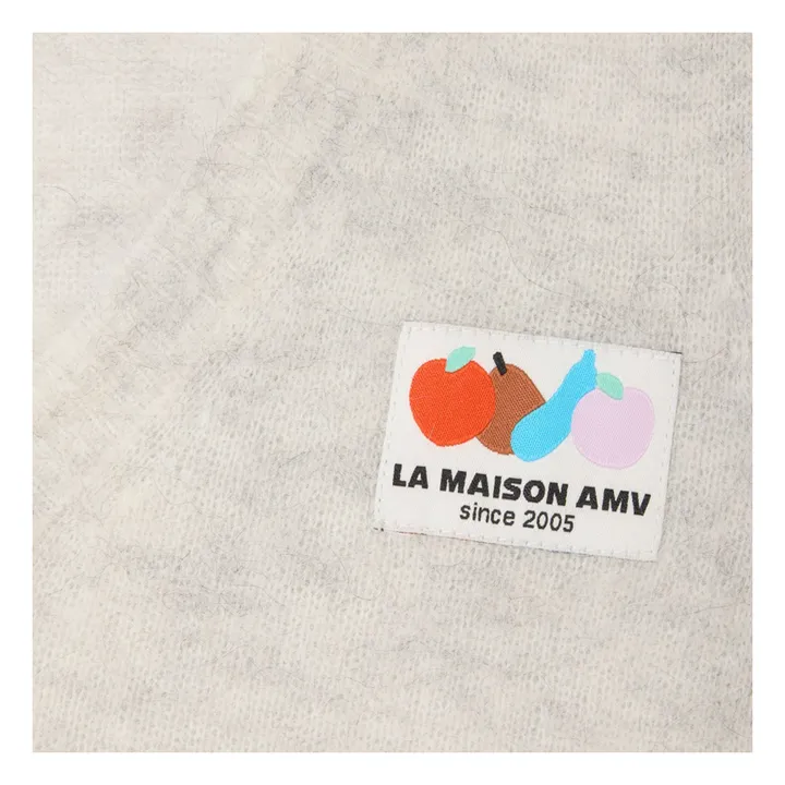 Pullover Ärmellos V-Ausschnitt Nenybay Alpaka | Grigio chiné chiaro- Produktbild Nr. 3