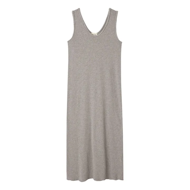Vestido largo con cuello en U Sonoma | Gris Jaspeado- Imagen del producto n°0