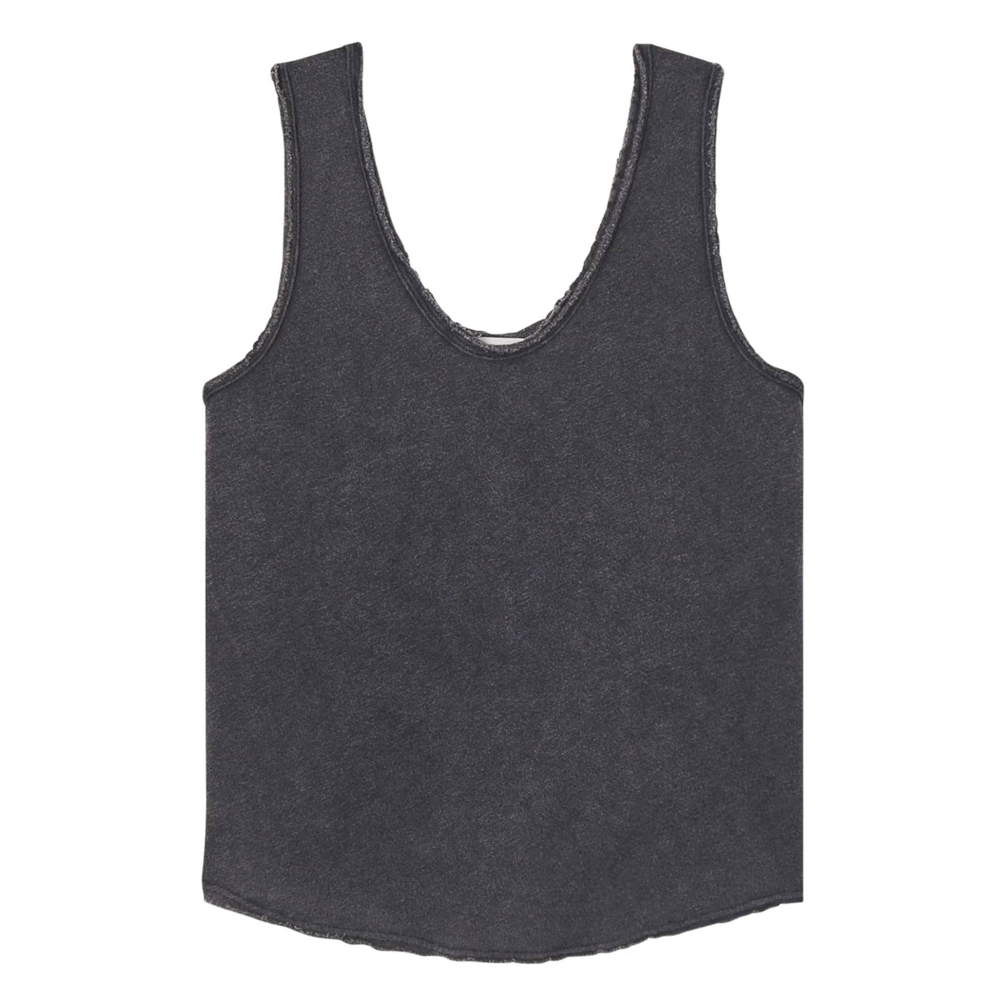 American Vintage Black U-Neck Tank Top Sonoma