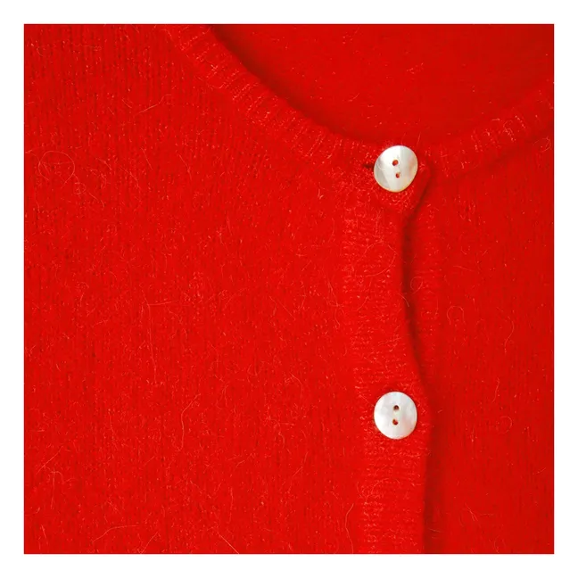 Vitow Alpaca and Wool Vest | Red